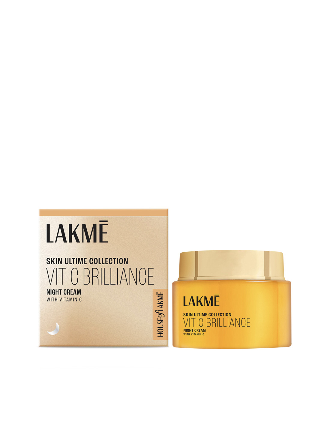 Lakme Vitamin C Brilliance Night Cream with Vitamin C for Healthy Glowing Skin - 50 g