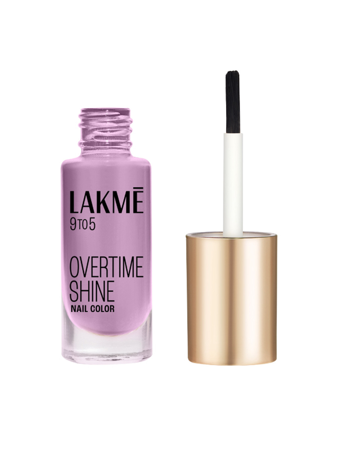 Lakme 9to5 Overtime Shine Glossy Long Lasting & Quick Dry Nail Color 6ml - Lavender Breeze