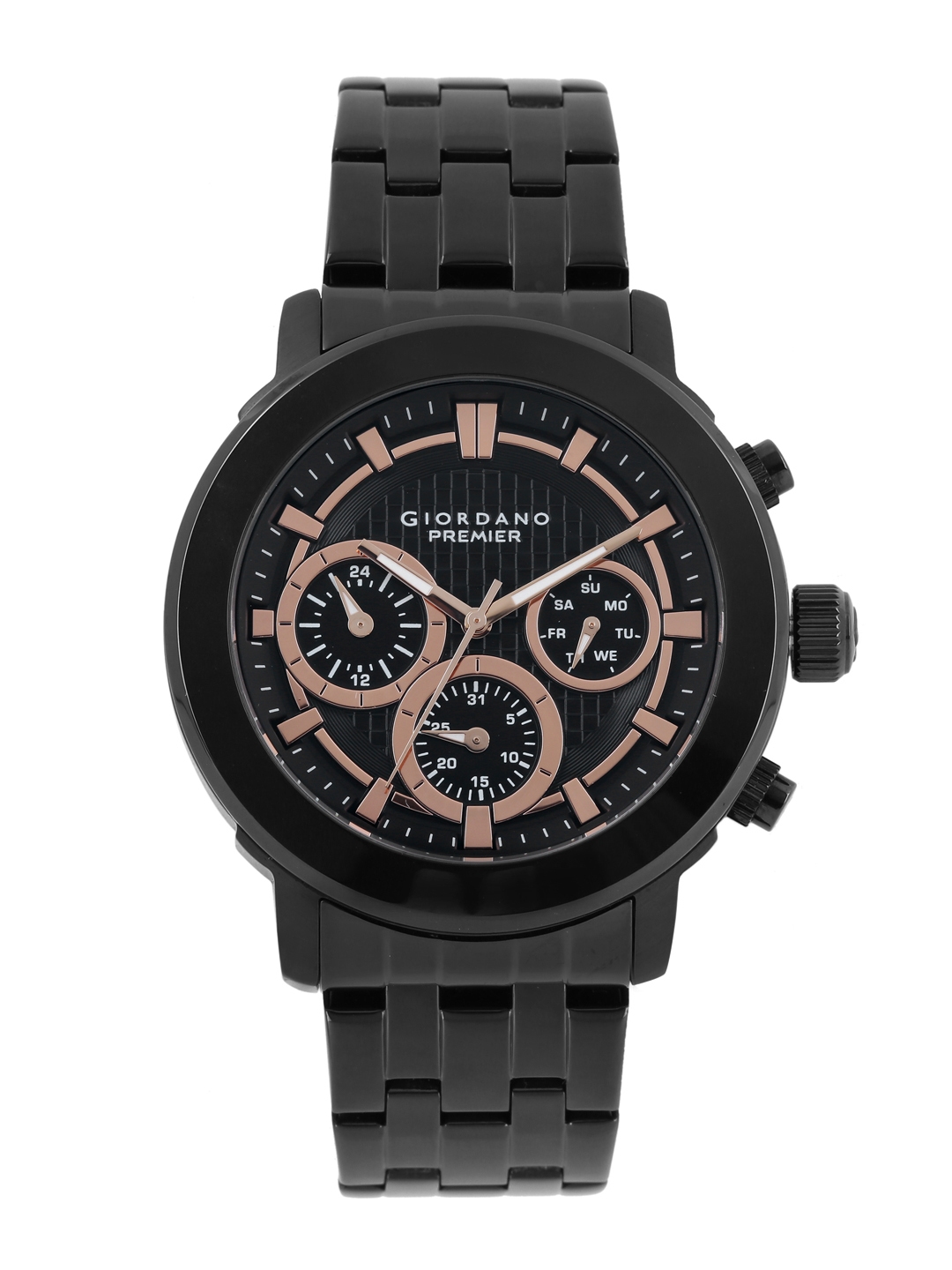 Buy GIORDANO Premier Men Black Dial Multifunction Watch P1055 11 Watches for Men 1409761 Myntra