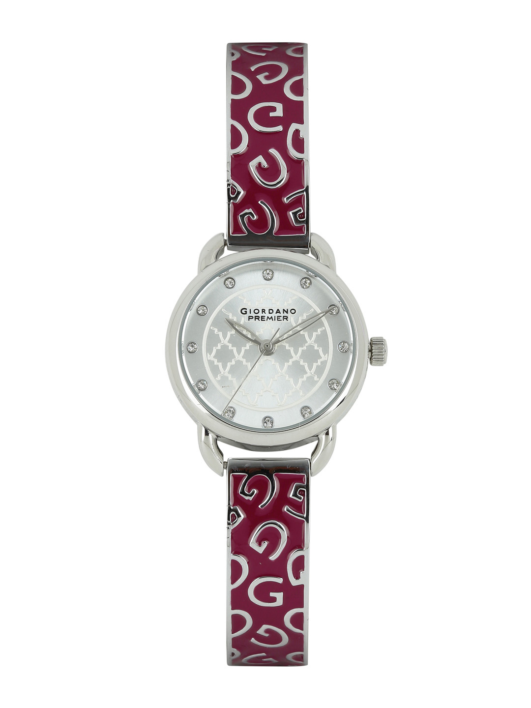 GIORDANO Premier Women Silver-Toned Dial Watch P2050-22
