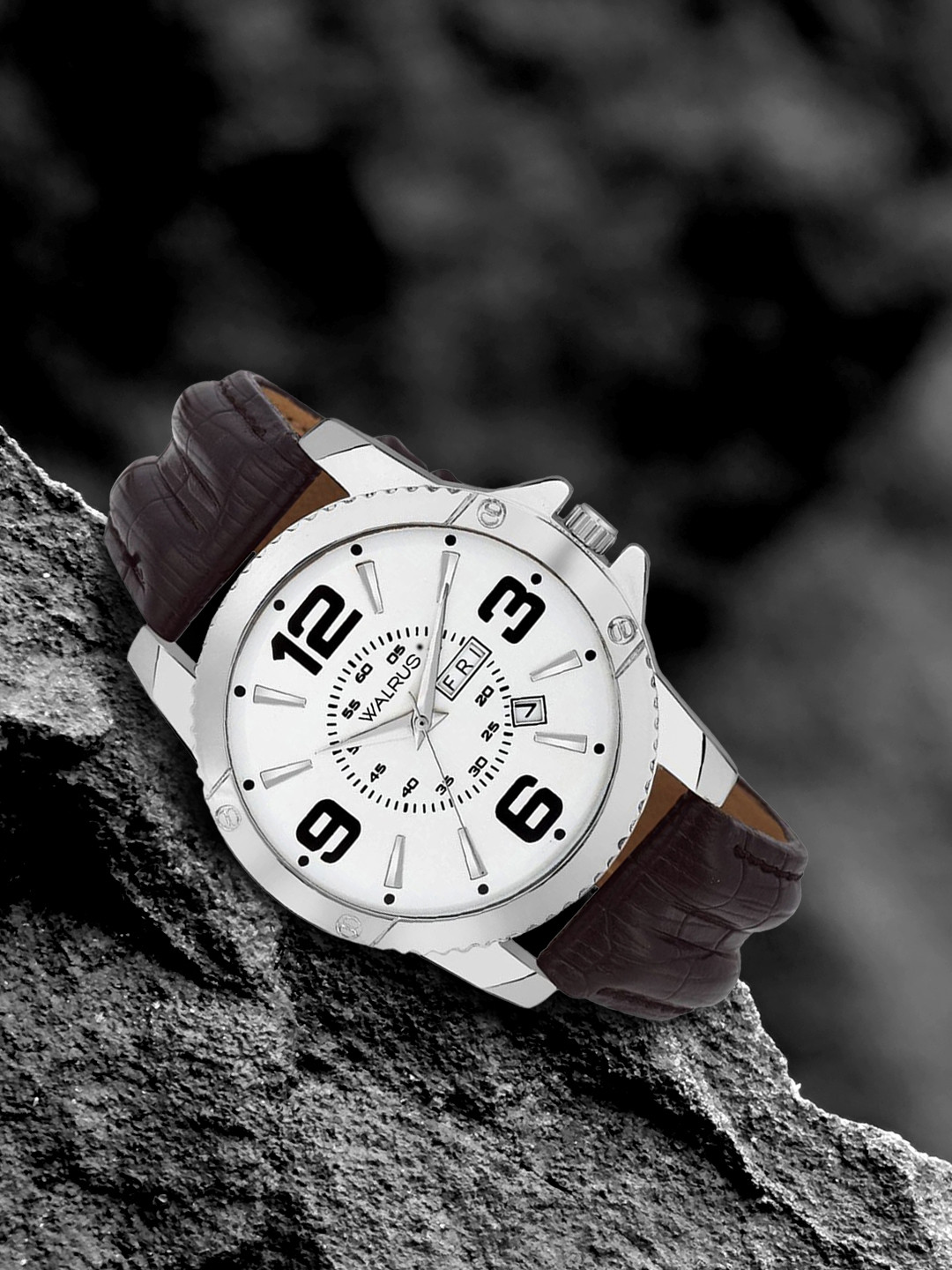 Walrus Men Silver-Toned Analogue Watch