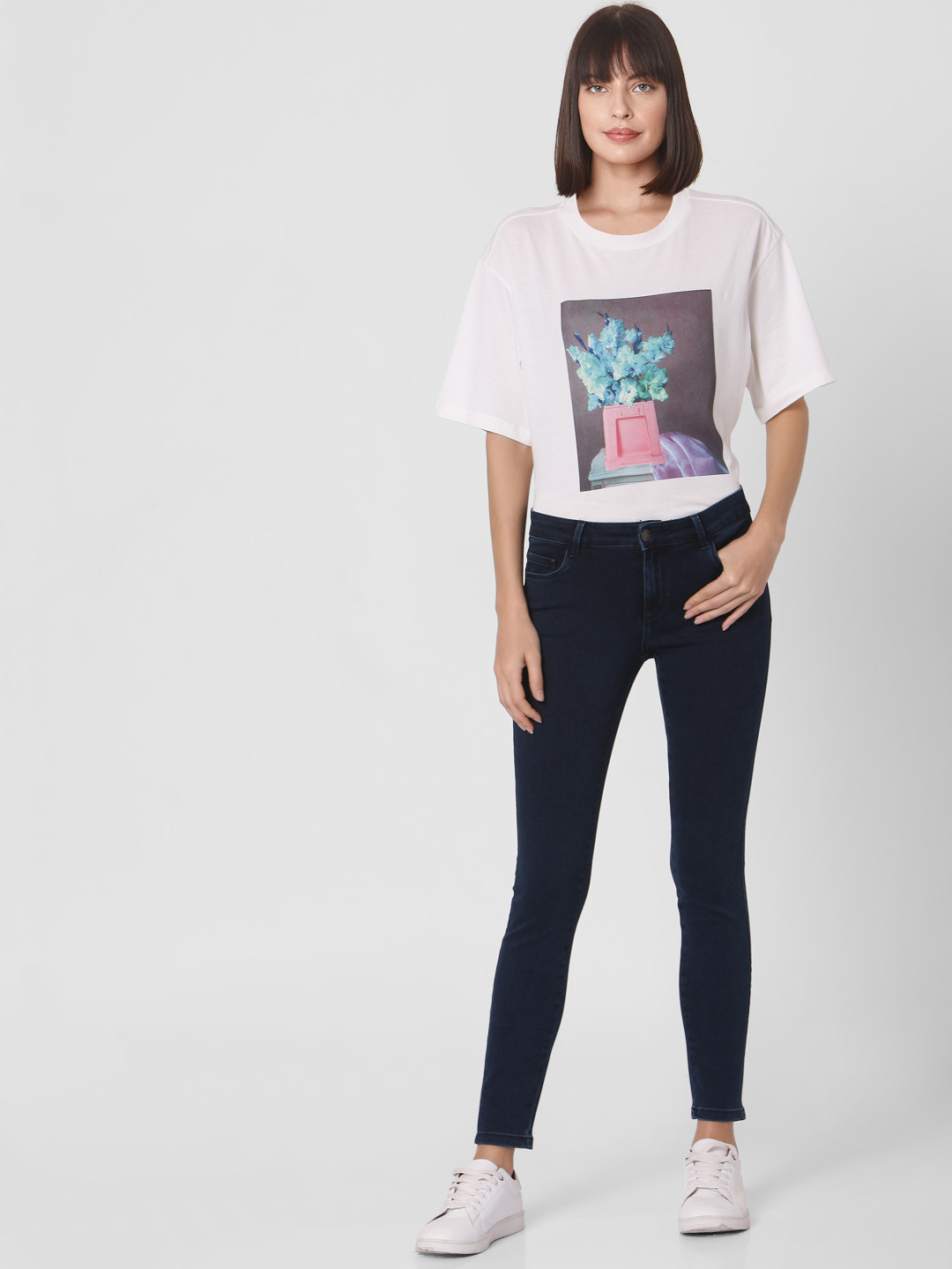 Vero Moda Women Blue Skinny Fit Stretchable Jeans