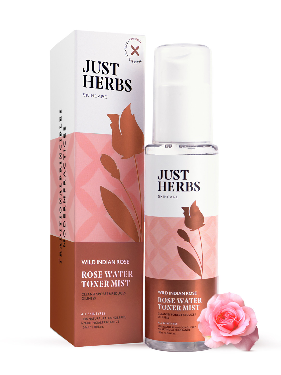 Just Herbs Rose Water Face Toner & Mist 100ml