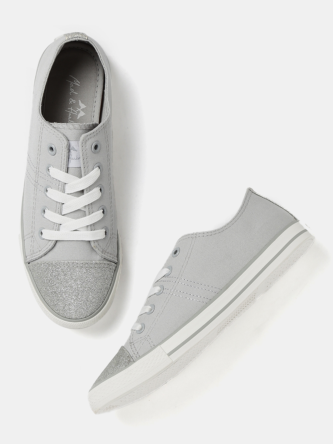 Buy Mast & Harbour Women Grey Sneakers - Casual Shoes for Women | Myntra