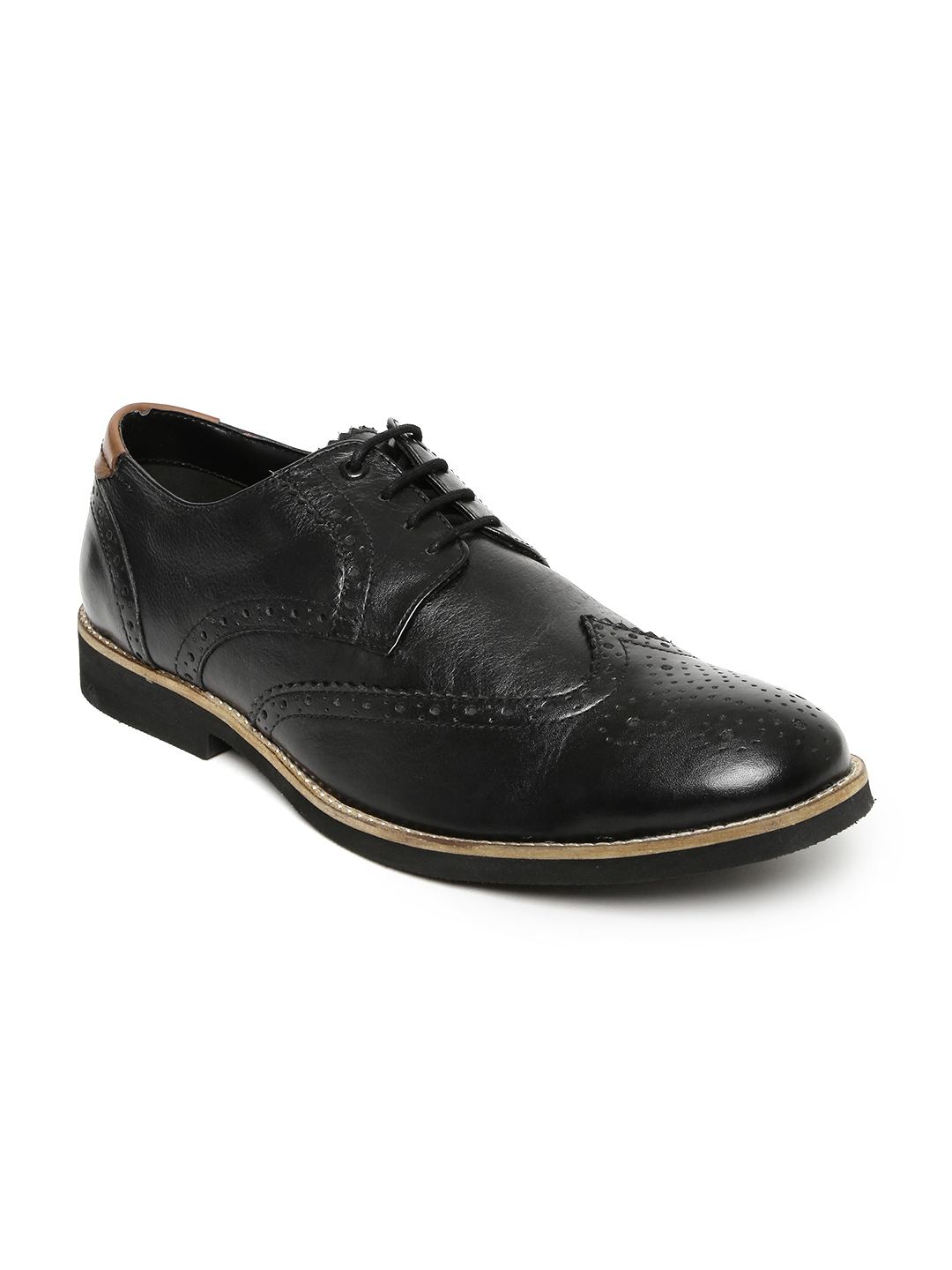 Buy Bata Men Black Leather Brogues Formal Shoes for Men 1411597