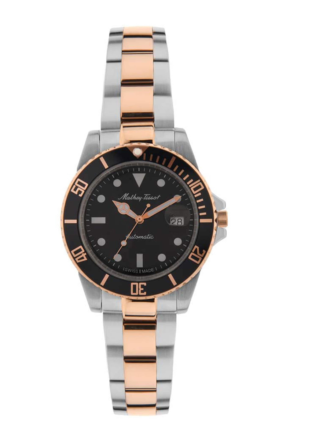 Mathey-Tissot Men Black Swiss Made Analogue Watch H901ATRN