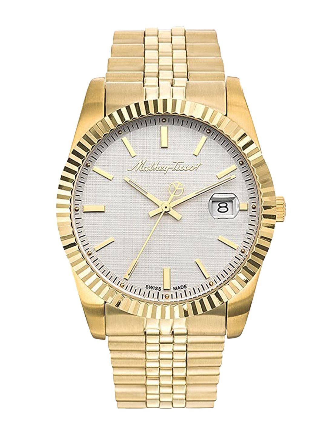 Mathey-Tissot Swiss Made Analog White Dial Men's Watch - H810PI