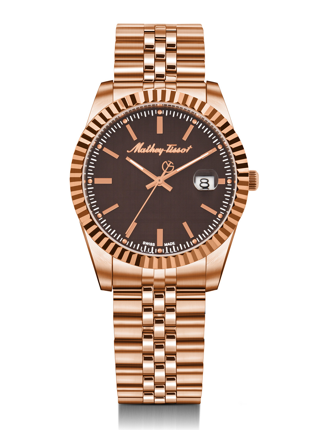 Mathey-Tissot Swiss Made Analog Brown Dial Men's Watch - H810PRM