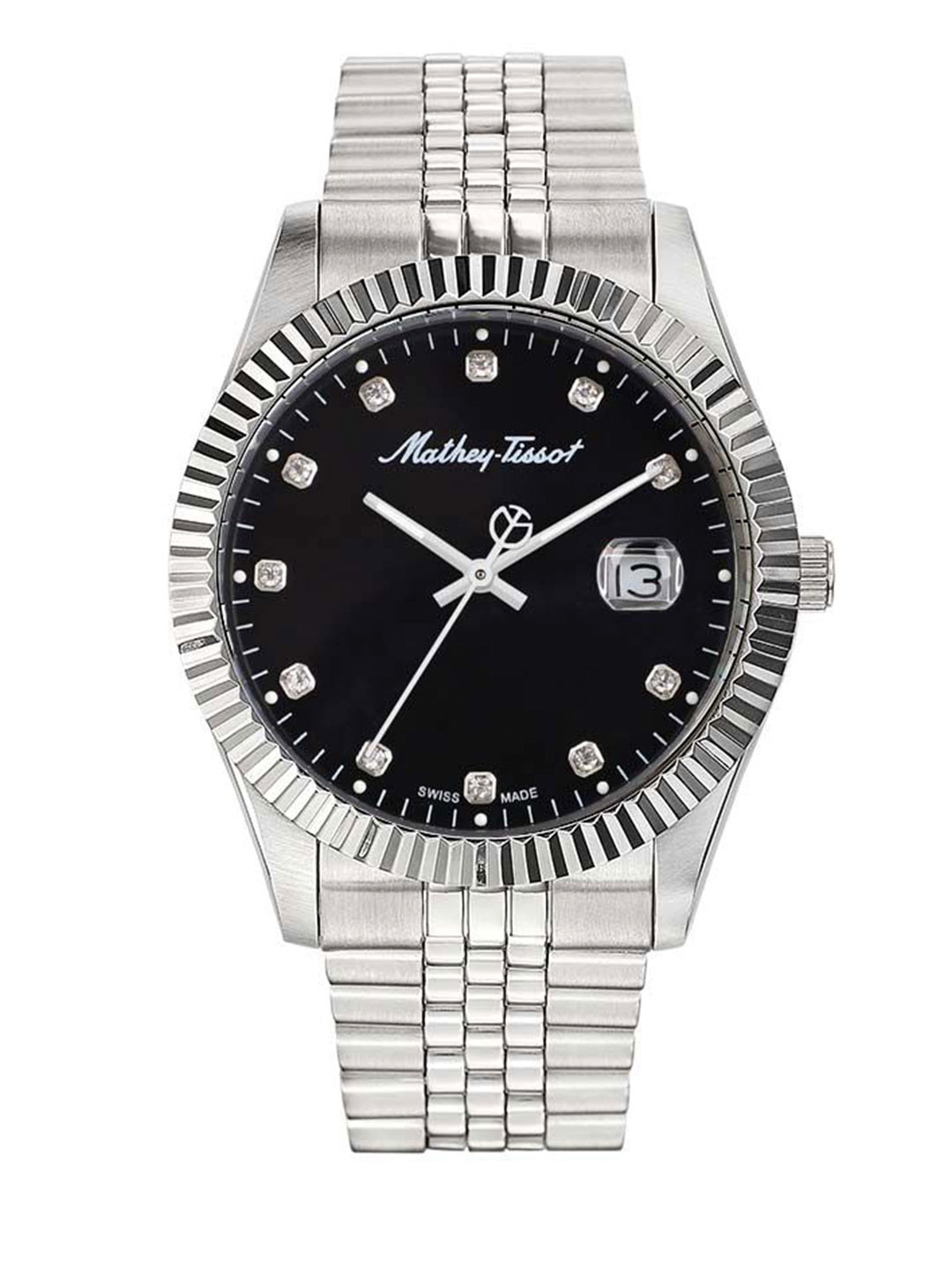 Mathey Tissot Swiss Made Black Dial Watch for Men - H710AN