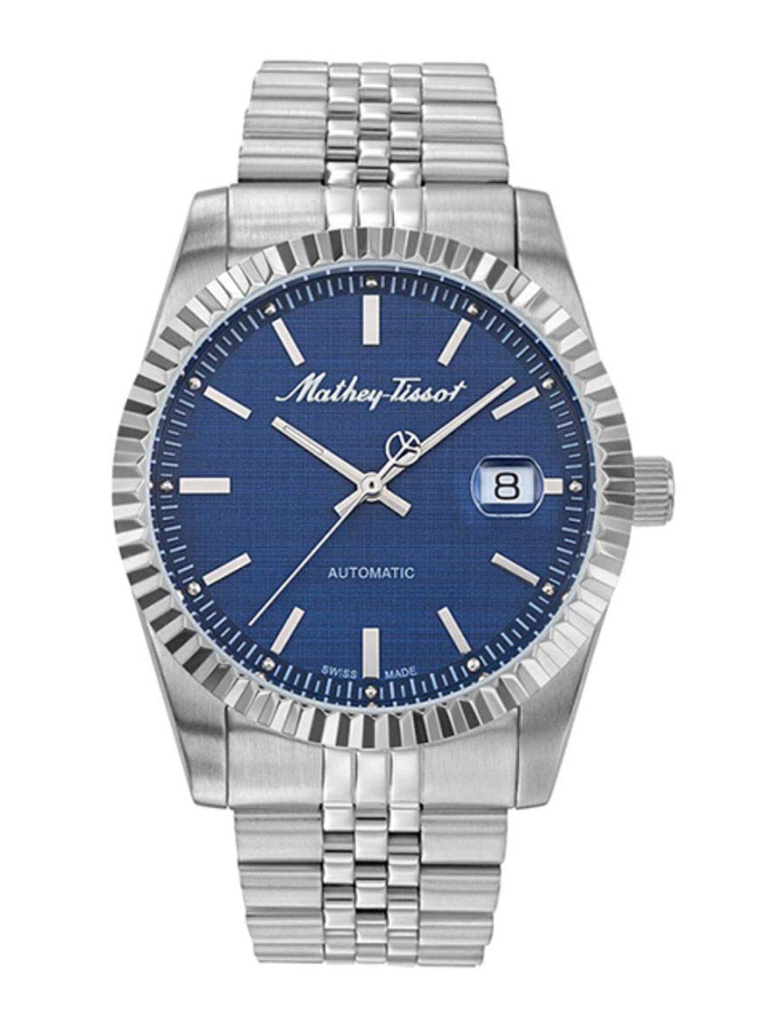 Mathey-Tissot Swiss Made Men Navy Blue Swiss Analogue Watch H1810ATABU