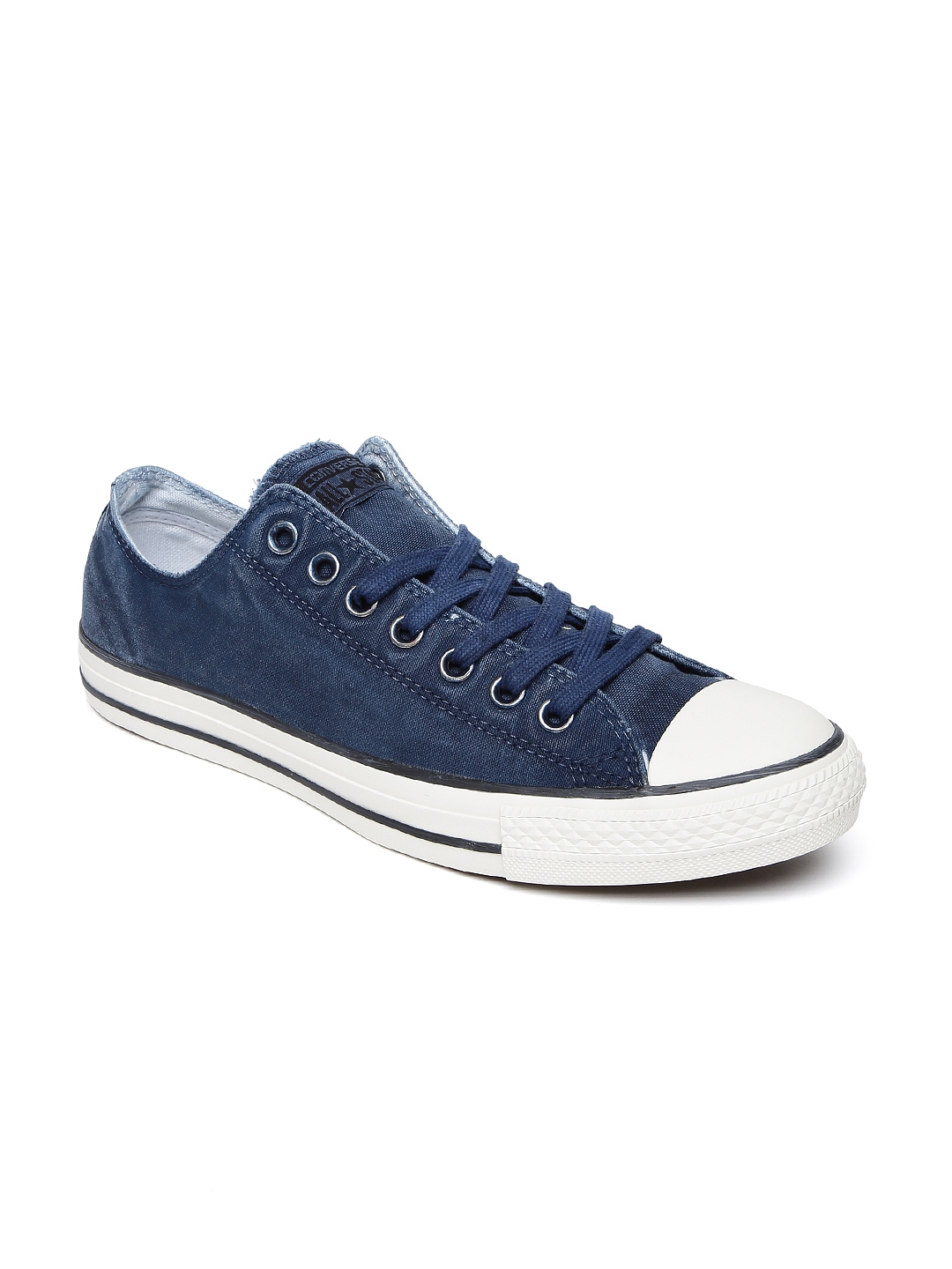 Solid blue sales converse