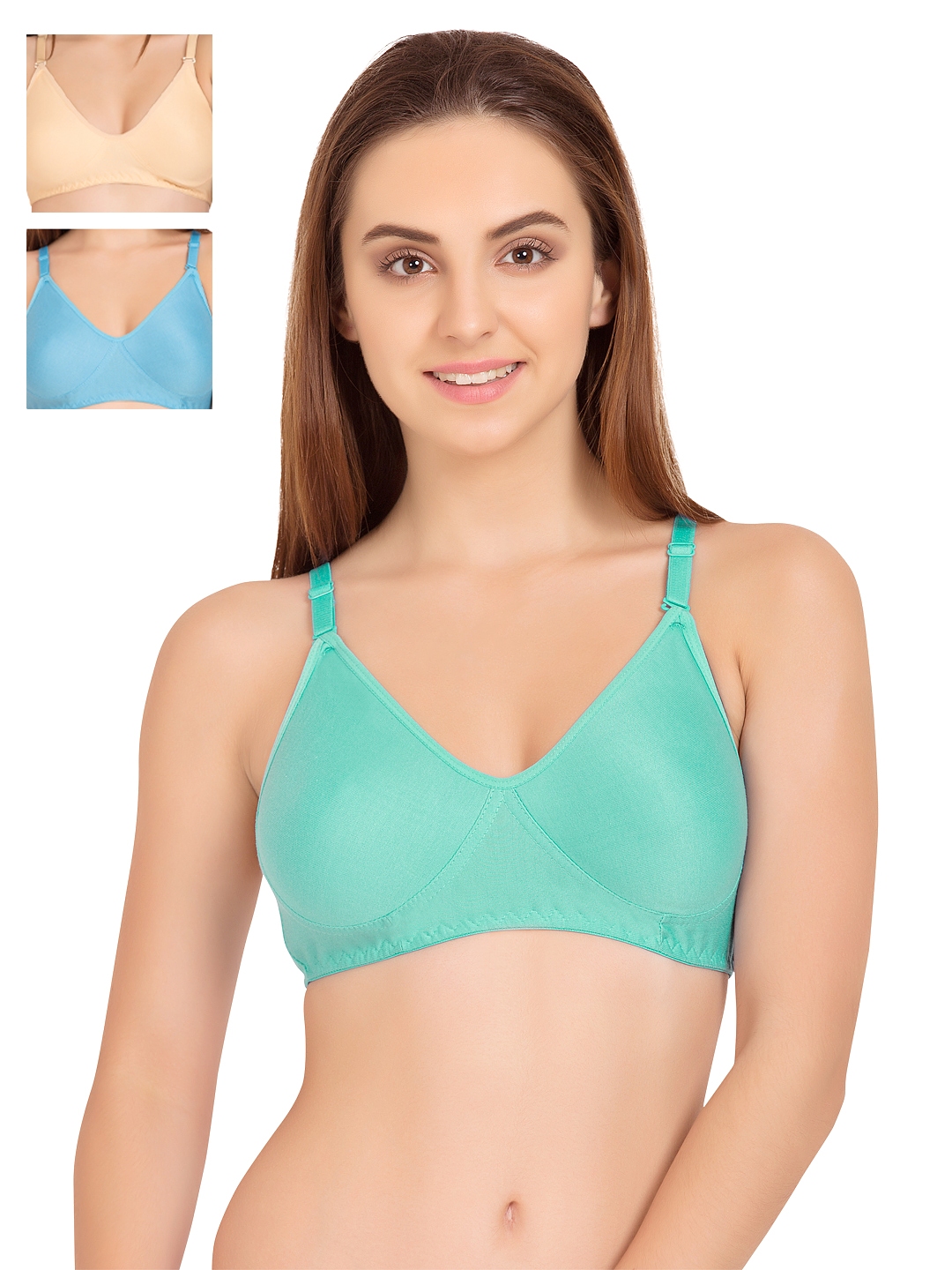 Buy Tweens Pack Of 3 Full Coverage T Shirt Bras TW253 - Bra for Women  1412347