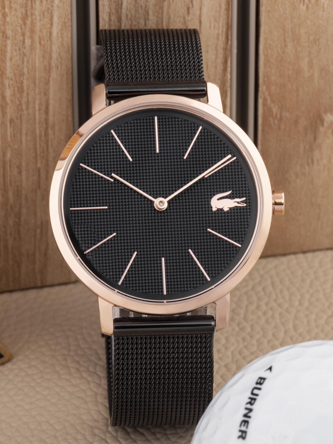 Lacoste Women Black Moon Analogue Watch 2001115