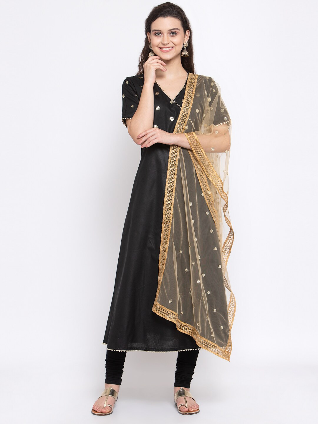 studio rasa Women Beige Embroidered