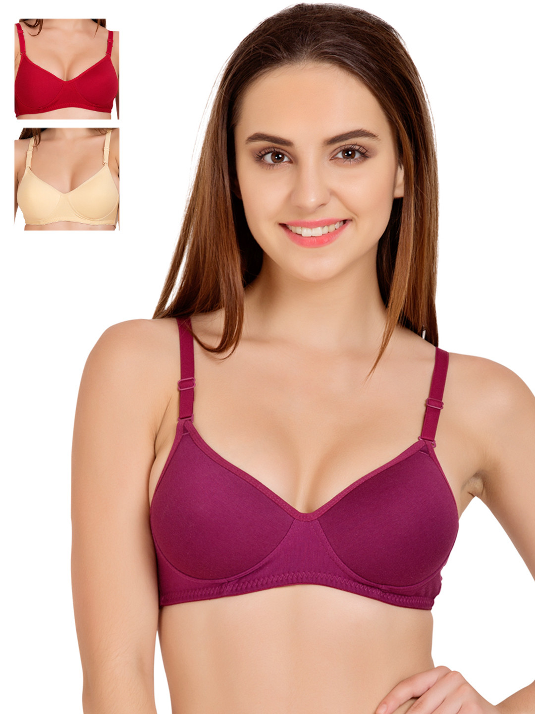 Tweens Pack of 3 Medium-Coverage T-shirt Bras TW1301