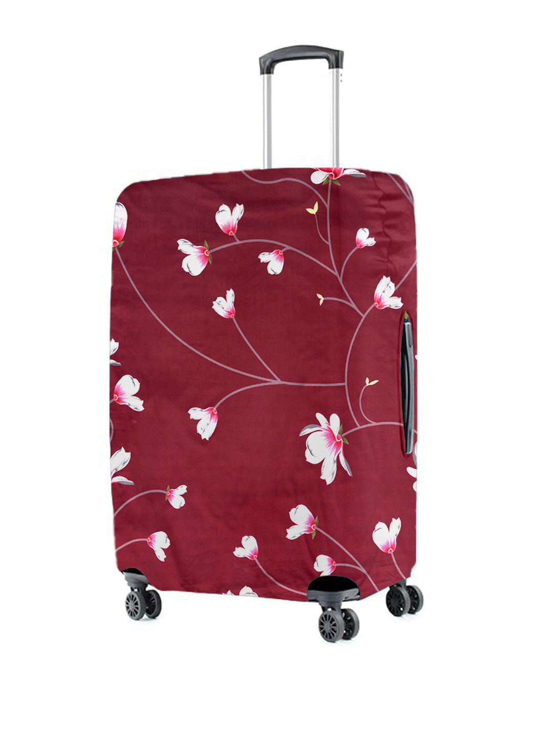 Cortina Red Printed Protective Medium Trolley Bag Cover