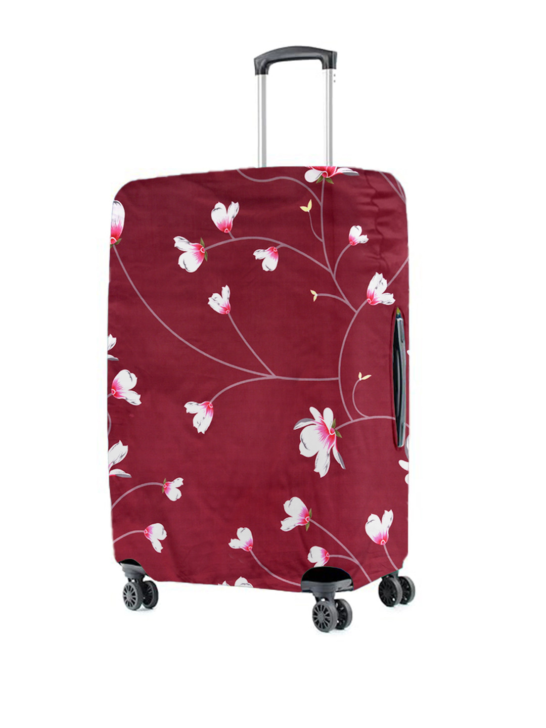 Cortina Maroon Printed Protective Small Trolley Bag Cover