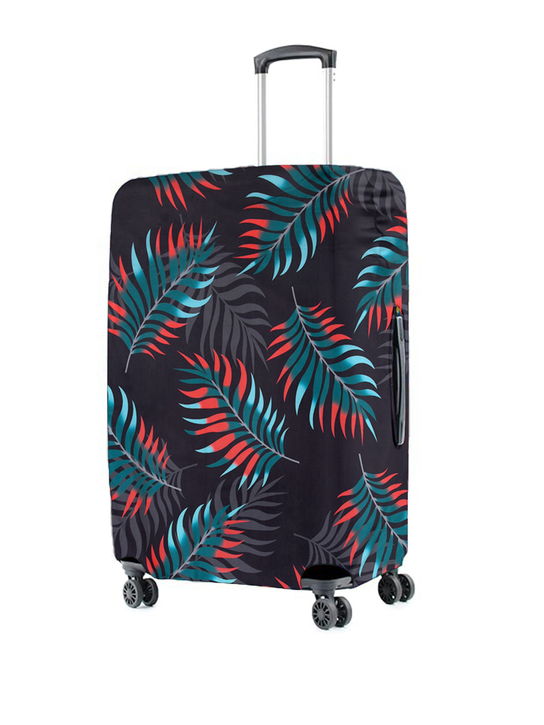 Cortina Blue & Green Printed Protective Medium Trolley Bag Cover