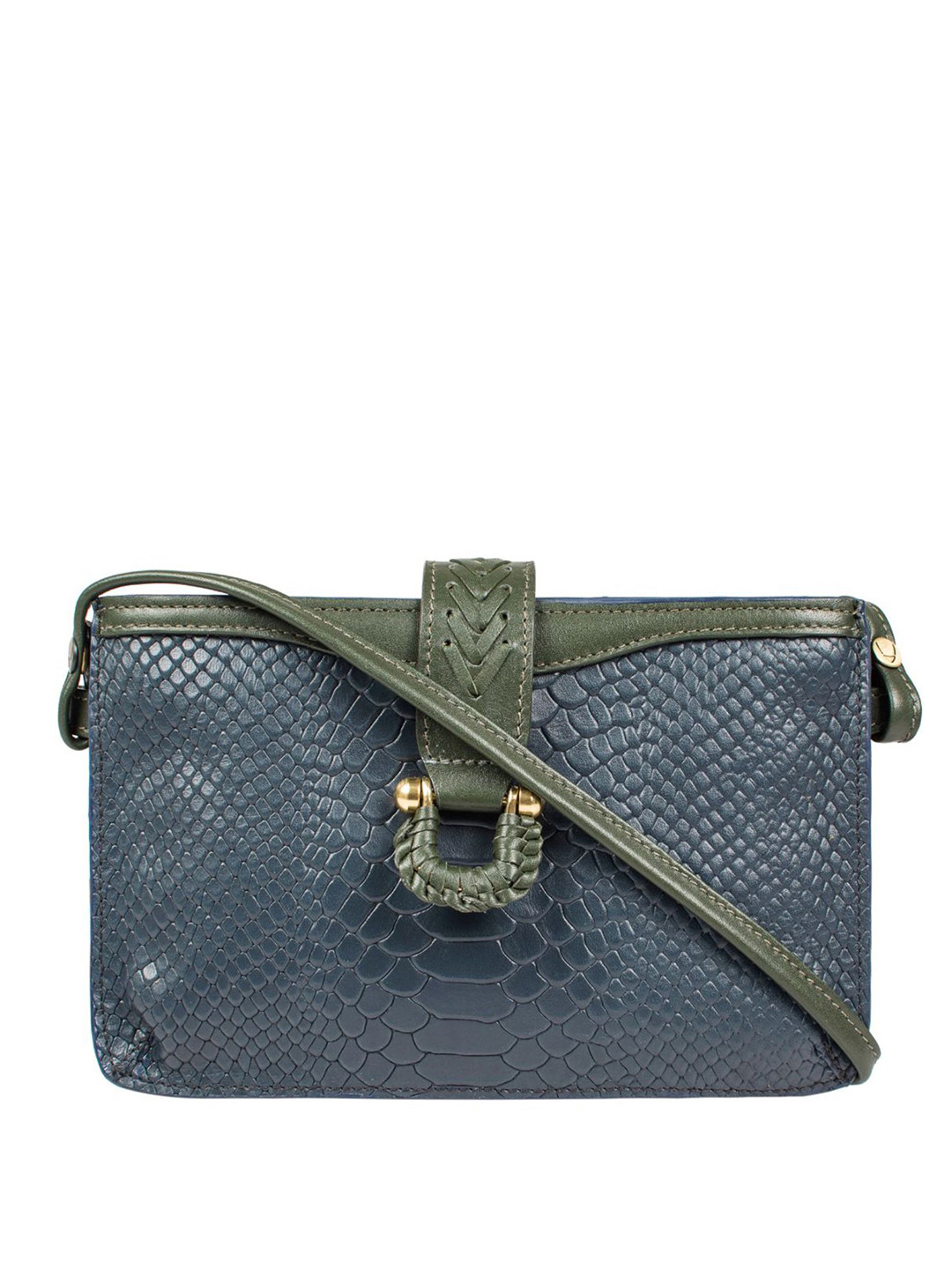 Hidesign Blue Solid Sling Bag
