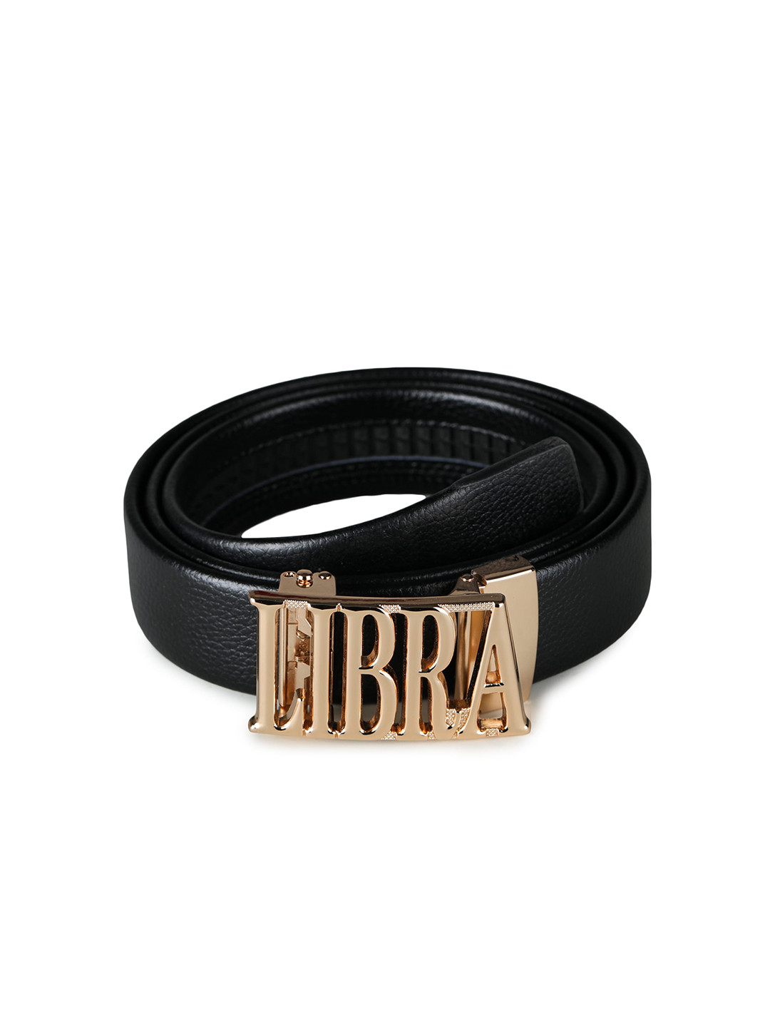 Kastner Men Black Solid Libra Buckle Belt