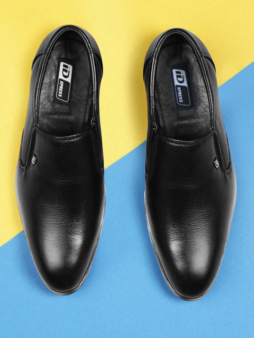 Buy ID Men Black Solid Formal Slip On Shoes Formal Shoes for Men 14137852 Myntra
