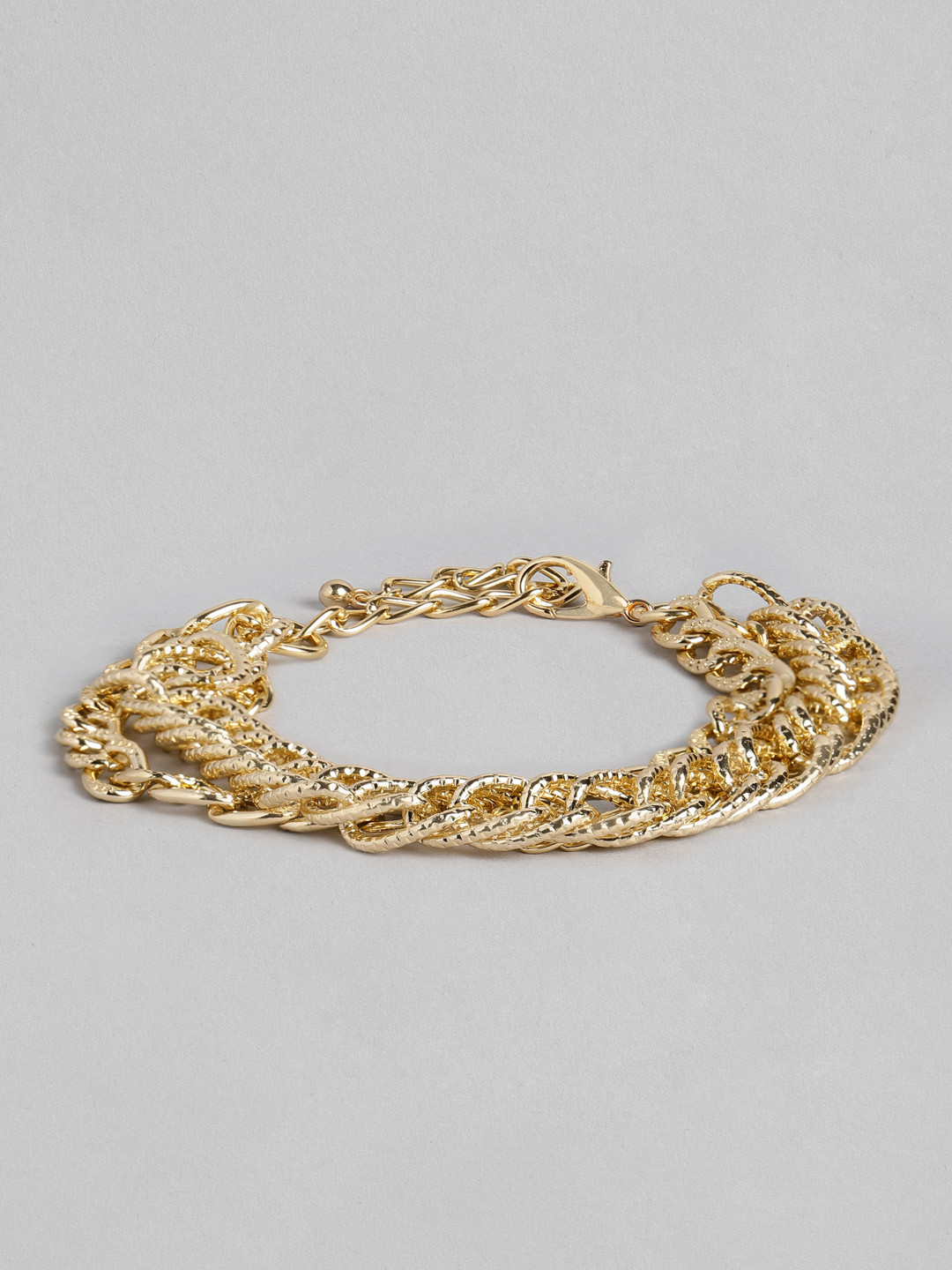 justpeachy Women Gold-Plated Chain Bracelet