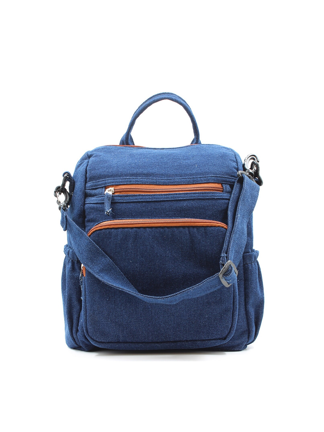 The Purani Jeans Unisex Blue Orange Backpacks