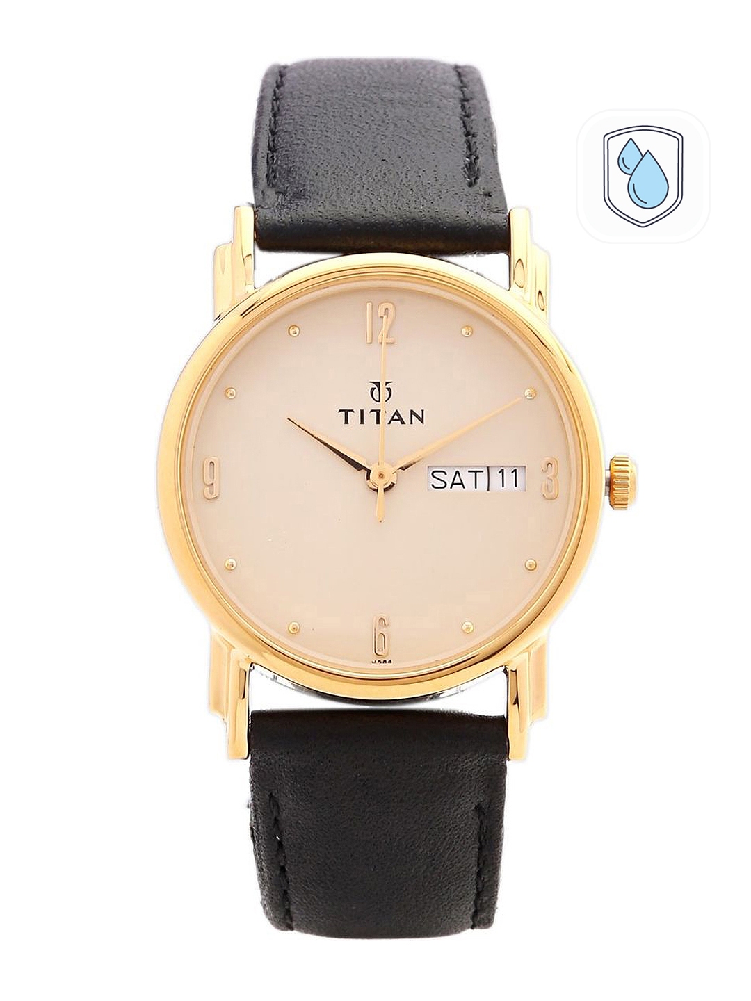 Titan Men's Multifunction Karishma: Two-Tone Steel Elegance Watch