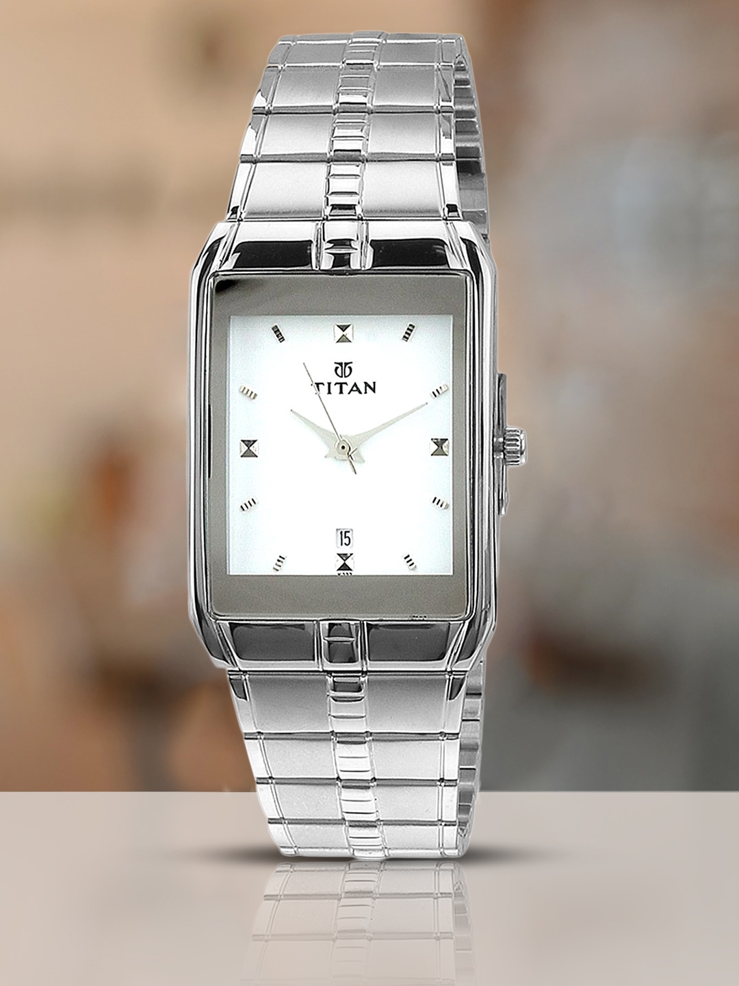 Titan rectangular deals dial watch