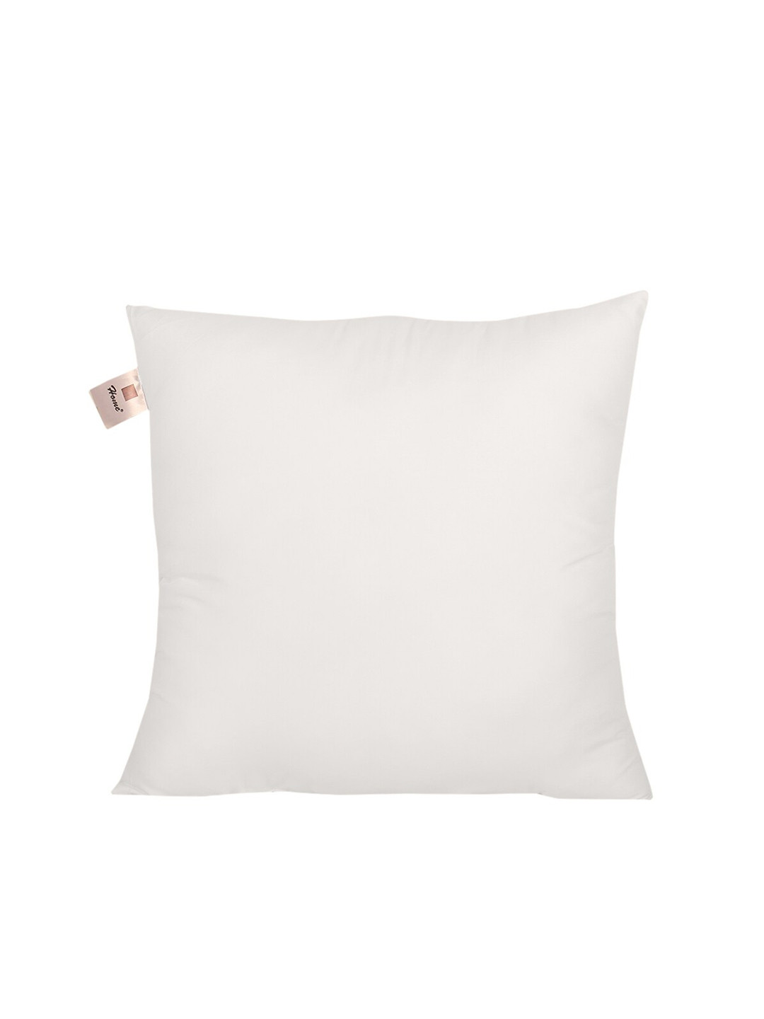 Home-The best is for you Single White Square Microfibre Filled Vacuum Packed Cushion