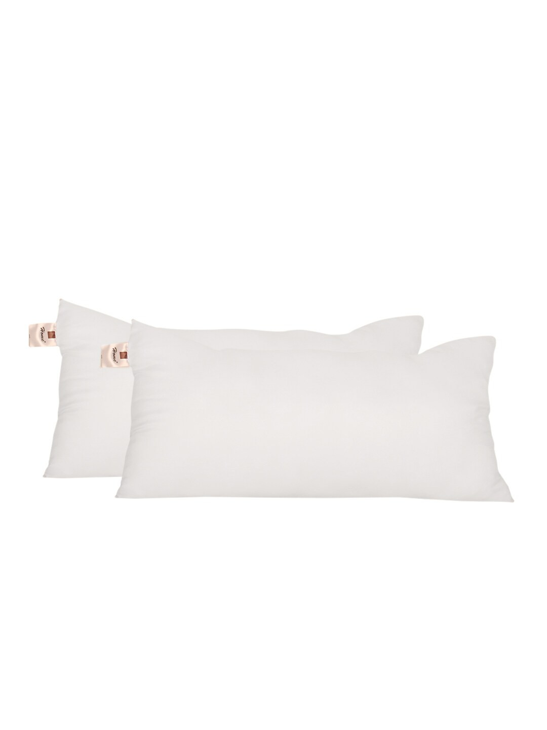 Home-The best is for you Set of 2 White Rectangle Microfibre Filled Vacuum Packed Pillow