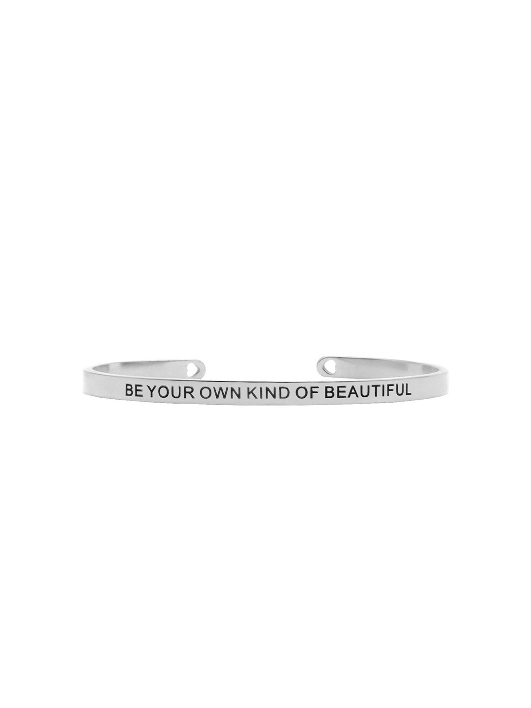 JOKER & WITCH Silver-Plated Stainless Steel Mantra Band