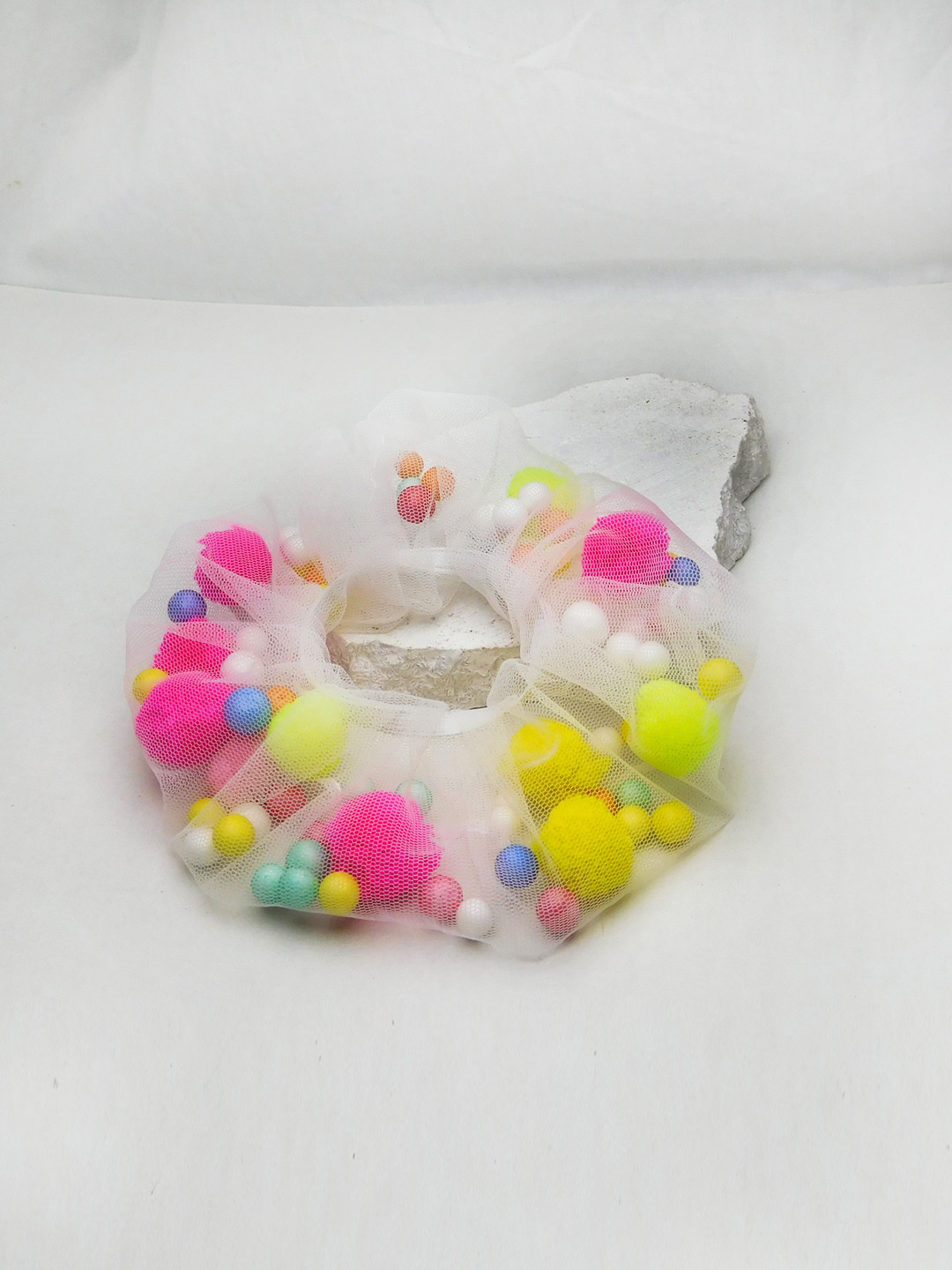 Soho Boho Studio White Ponytail Holders