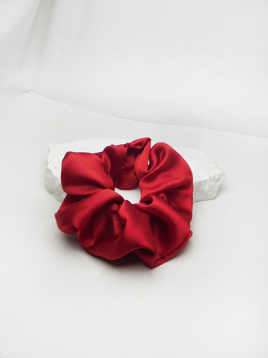 Soho Boho Studio Red Satin Ponytail Scrunchies