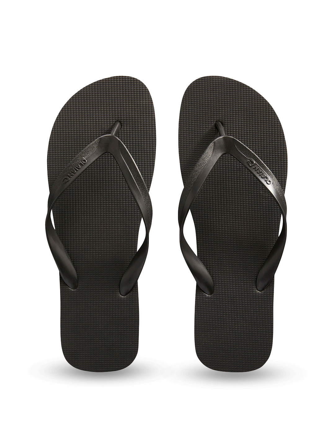 Decathlon OLAIAN - Mens Black Flip Flops