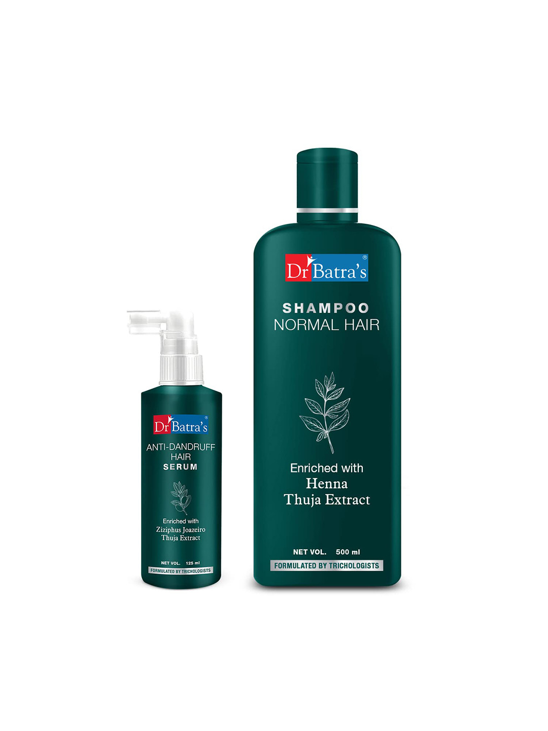 Dr. Batras Anti Dandruff Hair Serum 125ml & Normal Hair Shampoo 500ml