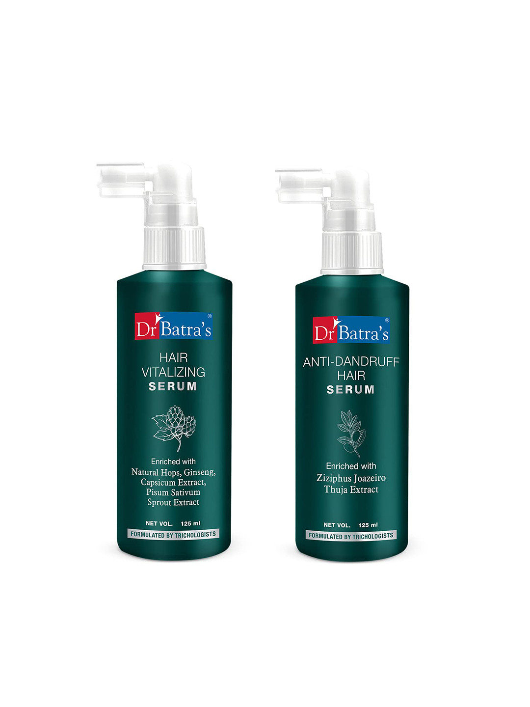 Dr. Batras Anti Dandruff Hair Serum & Hair Vitalizing Serum - 125ml Each