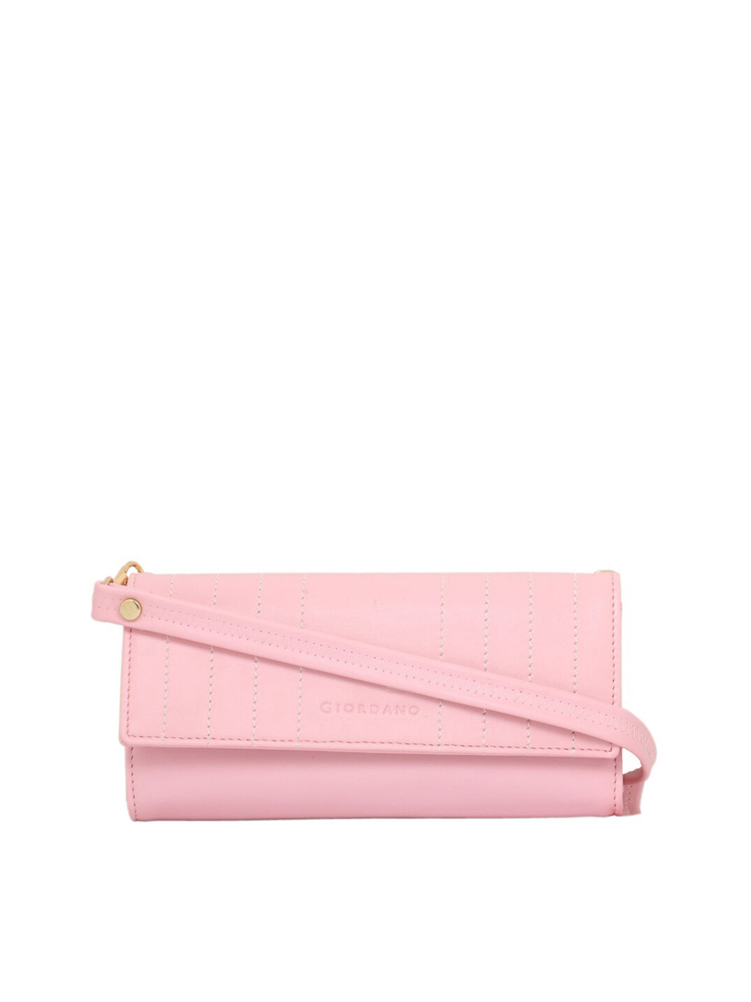 GIORDANO Women Pink Solid Two Fold Wallet