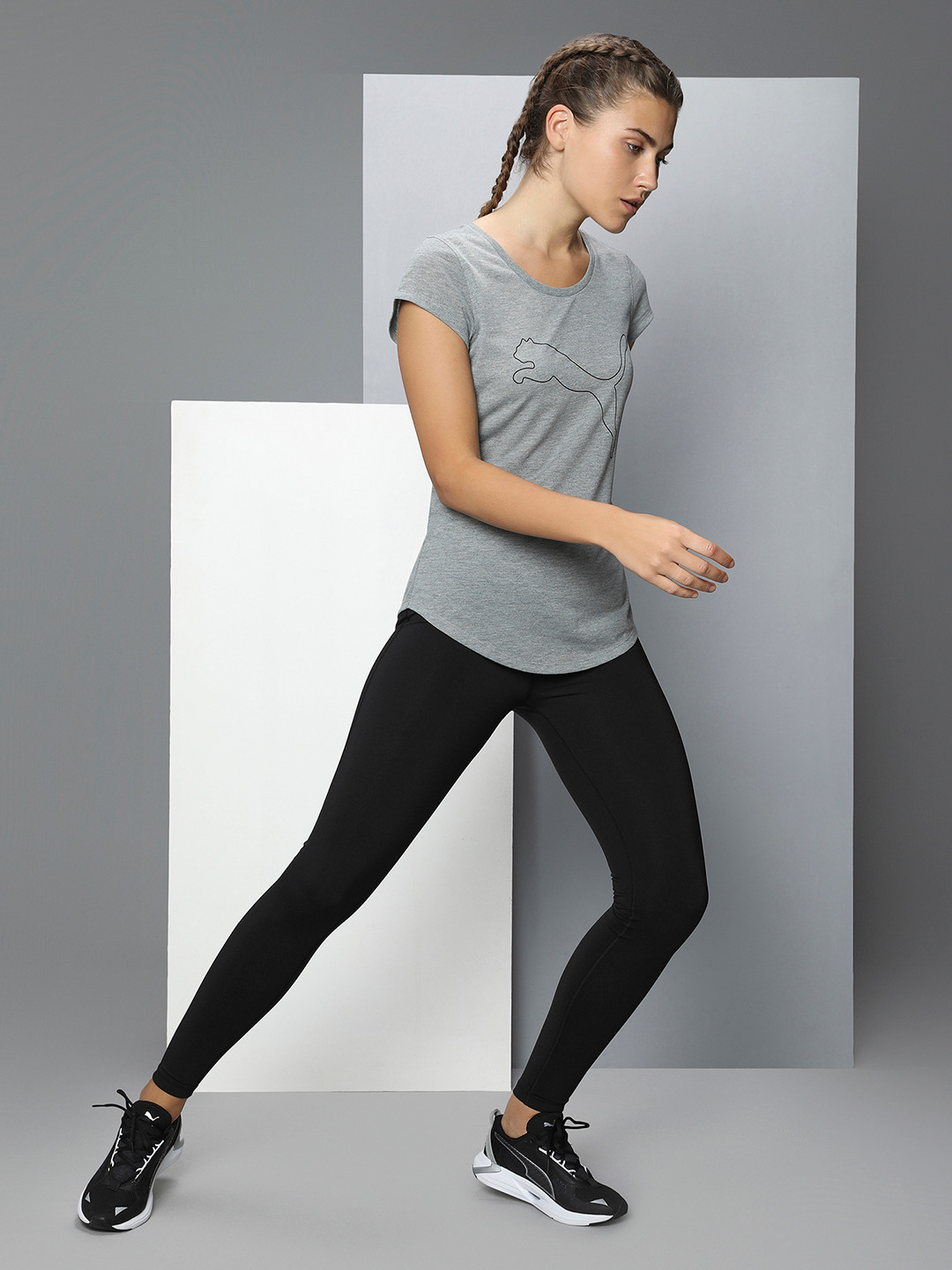 Puma Performance Heather Cat Women Training T-shirt