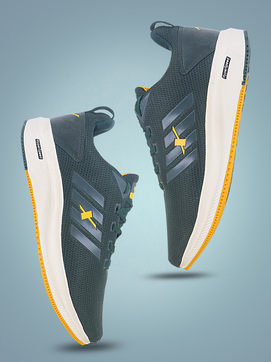 sparx men green mesh running shoes