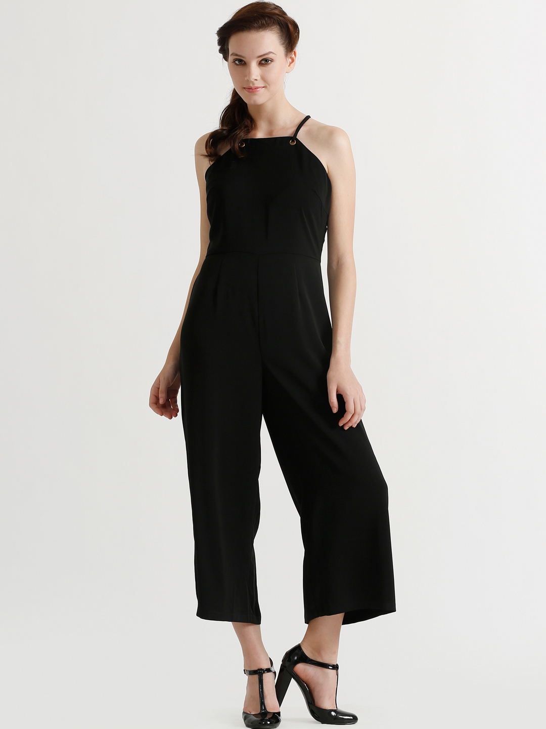 myntra jumpsuit black