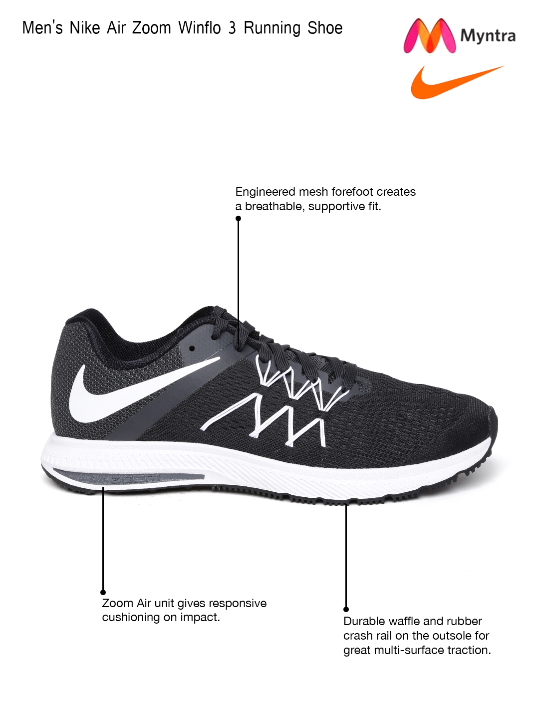 nike sports shoes myntra