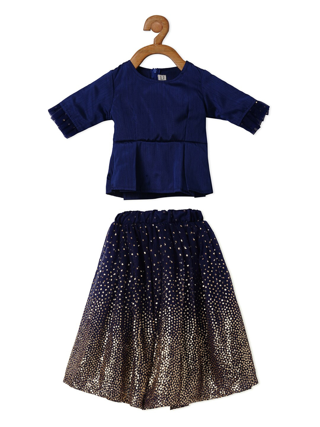 PICCOLO Navy Blue Ready to Wear Lehenga with Blouse