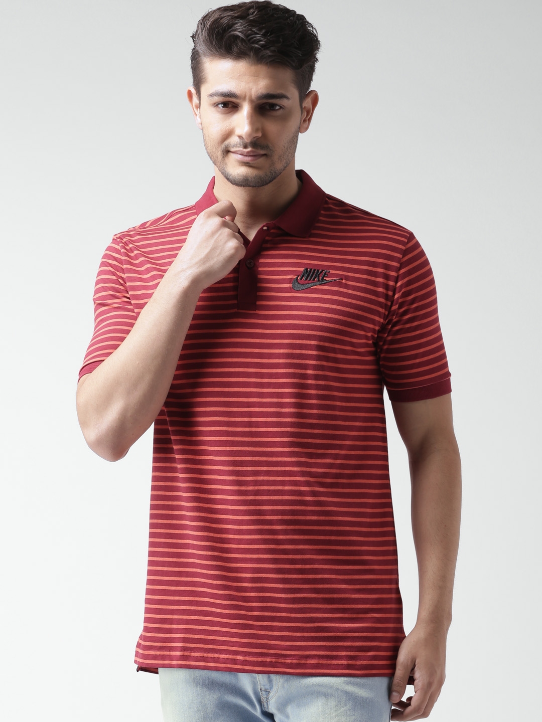 Maroon on sale nike polo