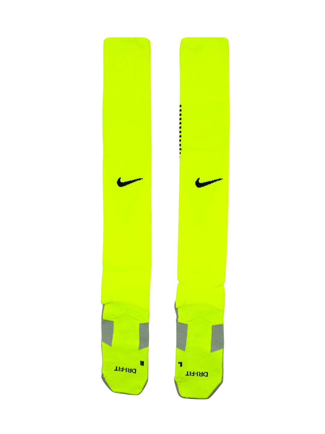Buy Nike Unisex Grey & Neon Green Knee Length Soccer Socks - Socks for Unisex 1421487 | Myntra