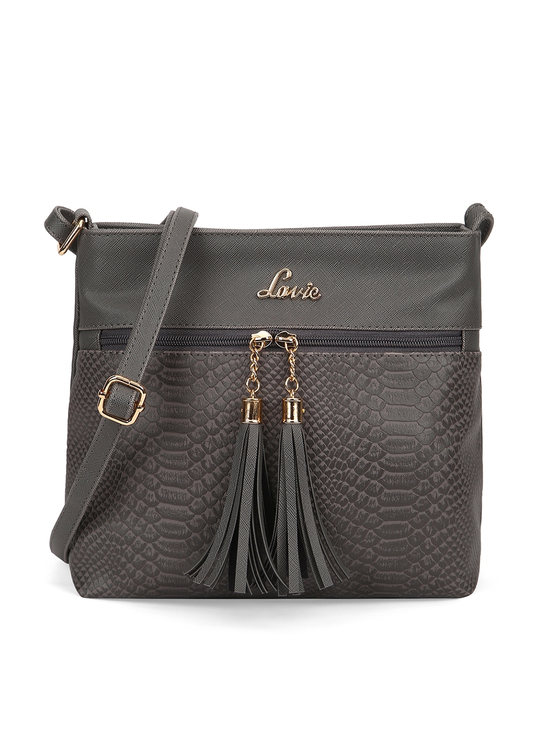 Buy Lavie Prix Women Grey Horizontal Slingbag Handbags for Women 14226158 Myntra