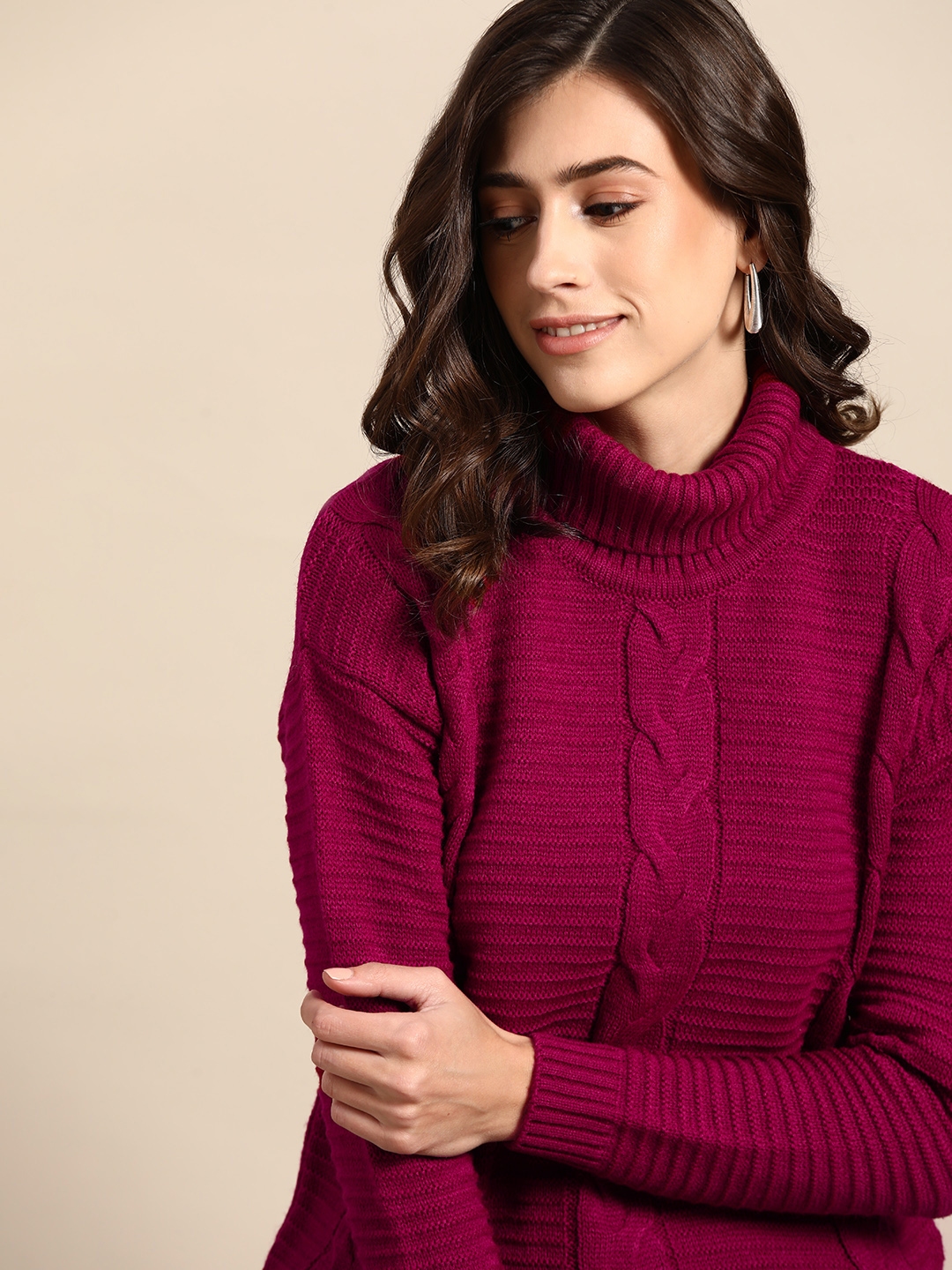 Maroon best sale pullover women's