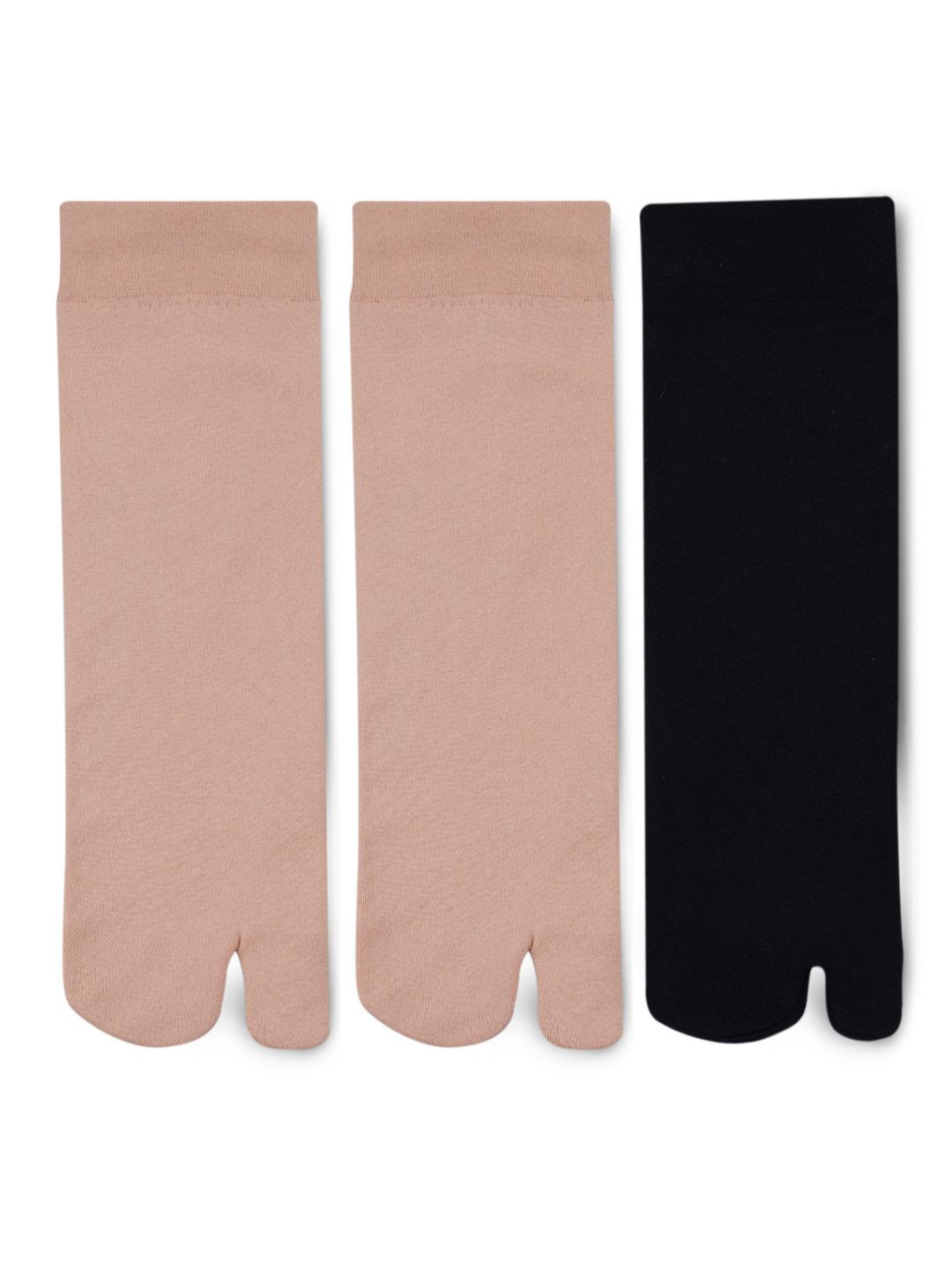 N2S NEXT2SKIN Women Pack Of 3 Solid Assorted Winter Fleece Ankle-Length Socks