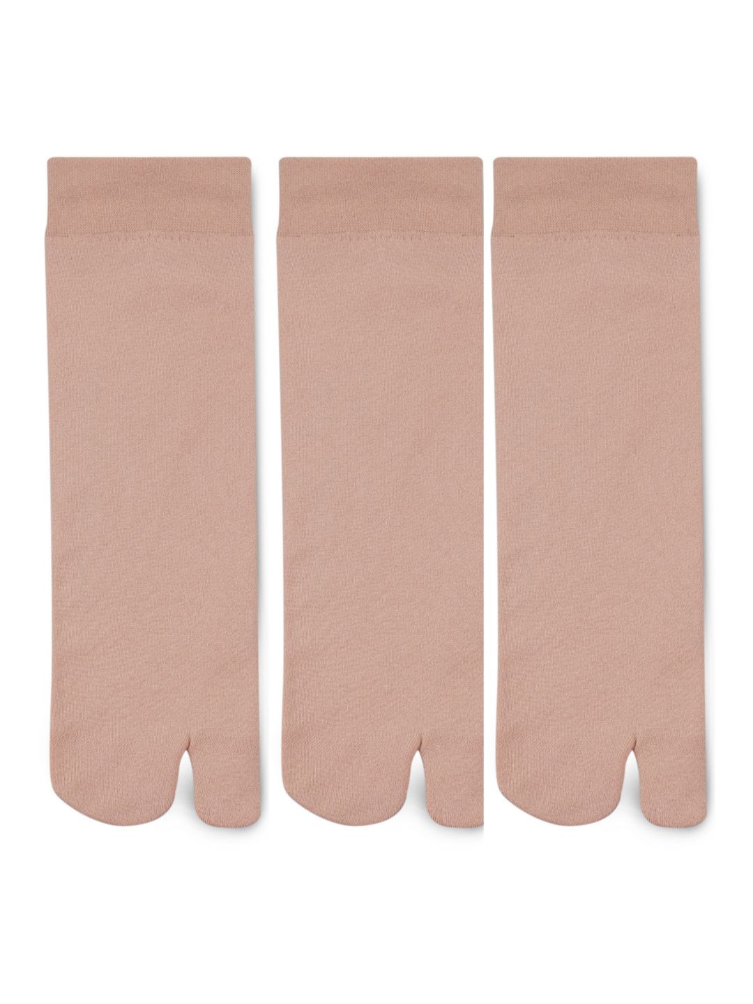 N2S NEXT2SKIN Women Pack Of 3 Beige Solid Winter Fleece Ankle-Length Socks