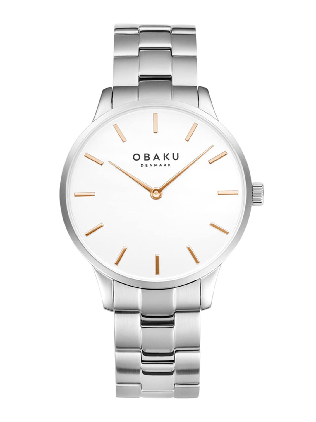 Obaku Men White Analogue Watch V247GXCISC